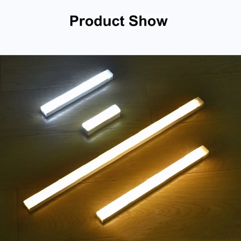 Wireless USB Rechargeable Motion Sensor LED Bar Light Induction Night Light Portable Cordless Magnetic Cabinet Lamp for Kitchen - Image 10