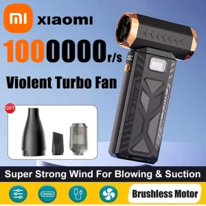 Xiaomi 1000000RPM Violent Fan Super Powerful Air Blower Vacuum Blowing Suction 2In1 For Dust Cleaner Brushless Turbo Strong Wind