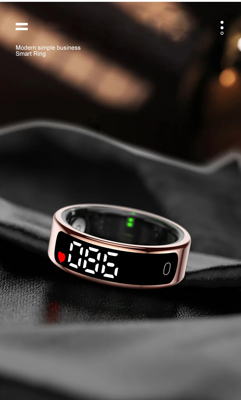 R13 Smart Ring Men Women with Charging Case,Heart Rate Blood Oxygen,Skin Temperature Monitor,5ATM Waterproof For Android iOS - Image 13